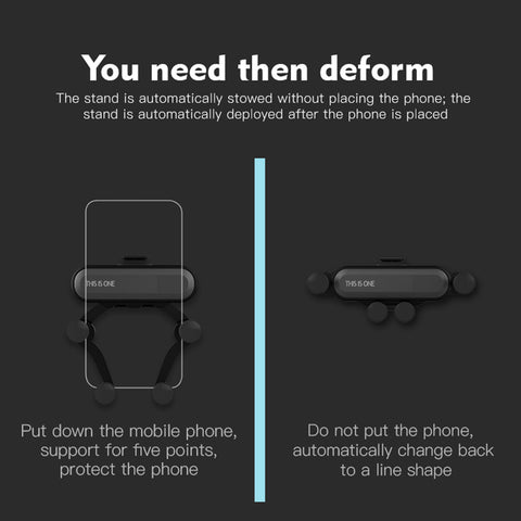 Image of Gravity Car phone Holder For iphone X Xs Max Samsung S9 in Car Air Vent