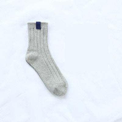 Image of 1Pair Warm Women Socks Striped