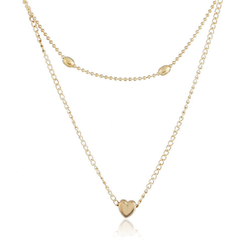 Image of Women Heart Shape Double Chain
