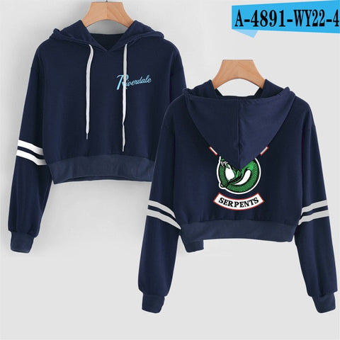 Image of Women Crop RIVERDALE Top Hoodies