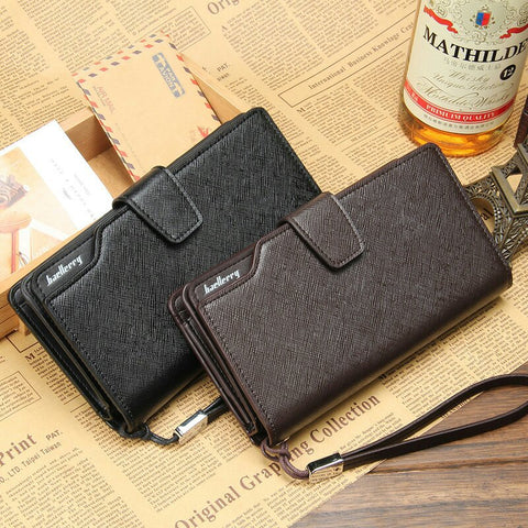 Image of Leather long wallet multifunction