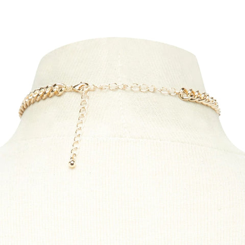 Image of Women Jewelry Cute Heart Lock Necklace Gold Silver Choker