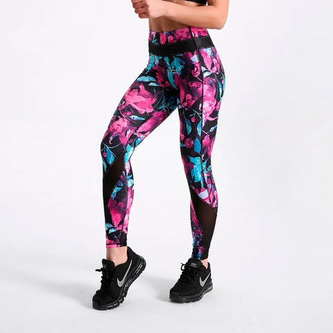 Image of Fashion Legging Flowers Printing