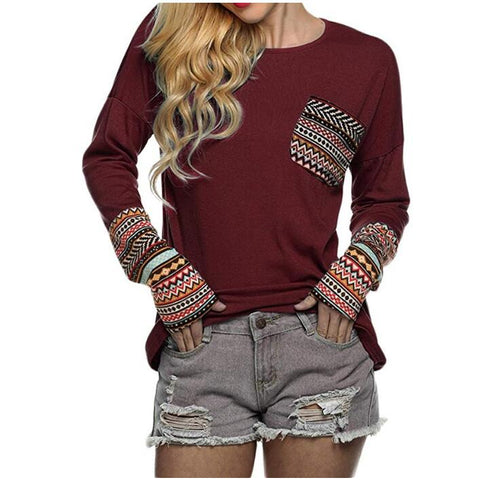 Image of Women's Long Sleeve Casual T-Shirts