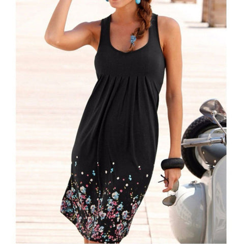 Image of Casual Black Plus Size Loose Dress