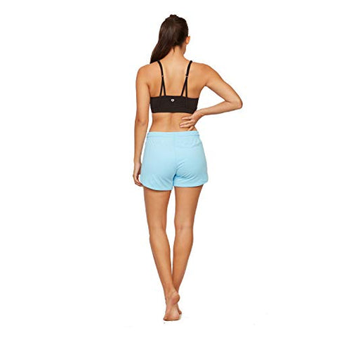 Image of Colosseum Active Women's Simone Cotton Blend Yoga and Running Shorts (Black Floral, X-Small)