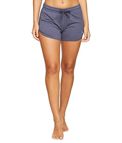 Image of Colosseum Active Women's Simone Cotton Blend Yoga and Running Shorts (Black Floral, X-Small)