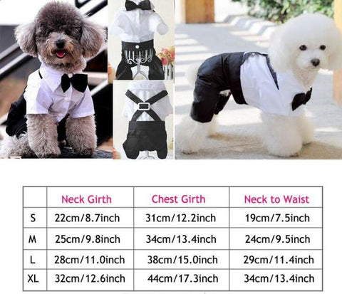 Image of Dog Jumpsuit with Bow Tie