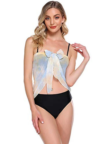Image of Ekouaer Women Short Sarongs Beach Wrap Sheer Chiffon Bikini Wrap Cover Ups Skirt for Swimwear Small