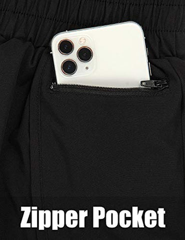 Image of Blooming Jelly Womens Quick-Dry Running Shorts Sport Layer Elastic Waist Active Workout Shorts with Pockets 1.75" (x-Small, Army Green)