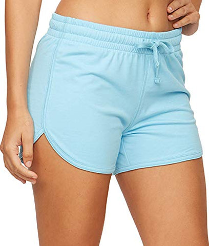 Image of Colosseum Active Women's Simone Cotton Blend Yoga and Running Shorts (Black Floral, X-Small)