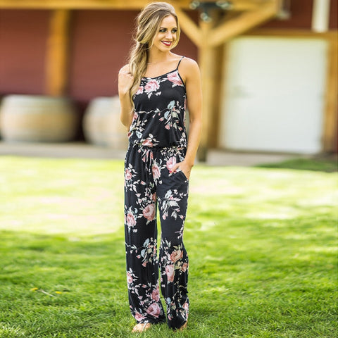 Image of Women Super Comfy Floral Jumpsuit