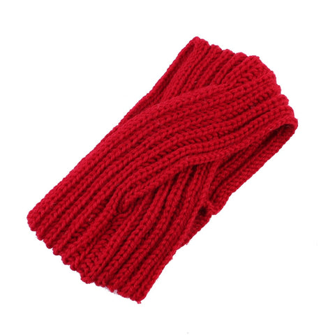Image of 1pc Girl Cross twist warm wool hair band