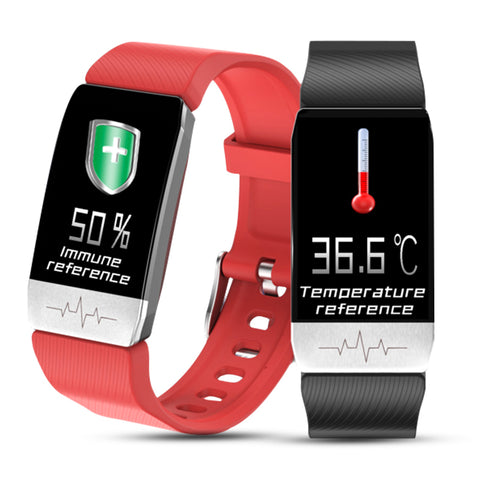 Image of Smart Watch Band With Temperature Immune Measure ECG Heart Rate Blood Pressure