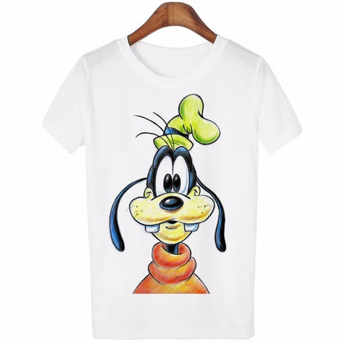 Image of Women Lovely Cartoon Casual Short Sleeve T-Shirt