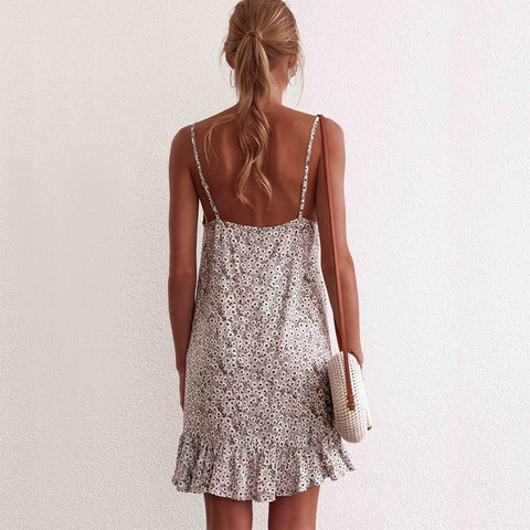 Image of Floral Print Summer Dress