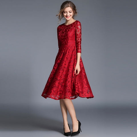 Image of Elegant Slim Ladies Party Dress