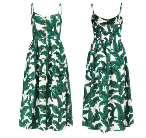 Image of Elegant Button Women Dress