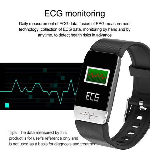 Image of Smart Watch Band With Temperature Immune Measure ECG Heart Rate Blood Pressure