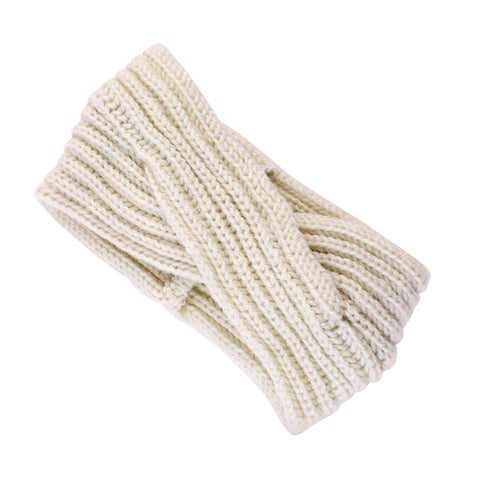 Image of 1pc Girl Cross twist warm wool hair band