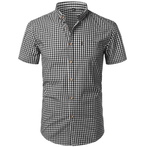 Image of Short Sleeve Cotton Mens Dress Shirts