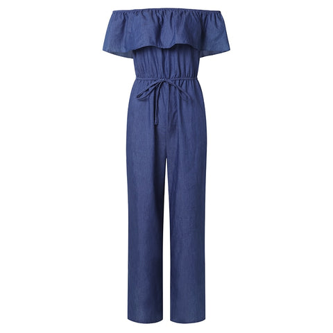 Image of Jumpsuit Off Shoulder Ruffles Playsuit