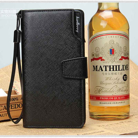 Image of Leather long wallet multifunction