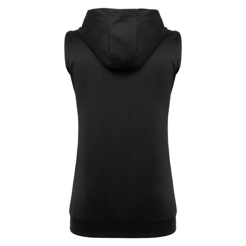 Image of Men Zipper Splicing Sports Hooded Vest