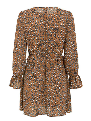 Image of Chiffon transparent long sleeve dress