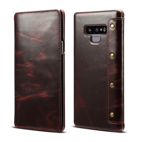 Image of Luxury Business Genuine Leather Case for Samsung Galaxy