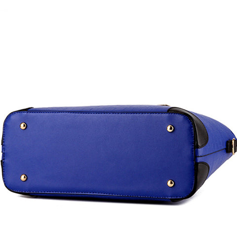 Image of Top-Handle Crocodile Pattern Composite Bag