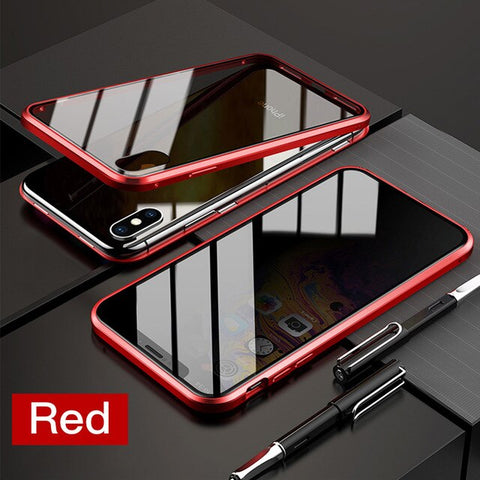 Image of Privacy Magnetische Gehard Glas Case voor iPhone