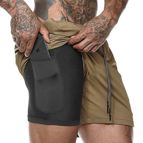 Image of Jogging Gym Shorts with Built-in pocket Liner