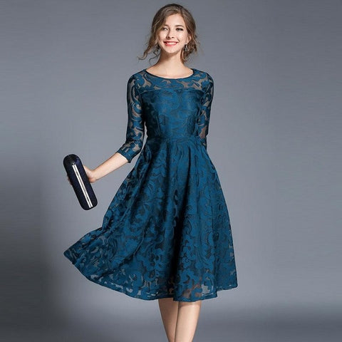 Image of Elegant Slim Ladies Party Dress