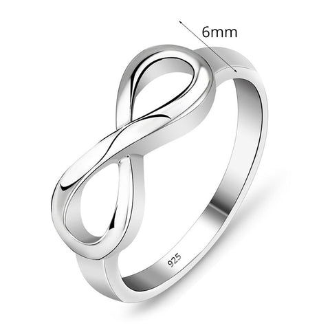 Image of 925 Sterling Silver Infinity Ring