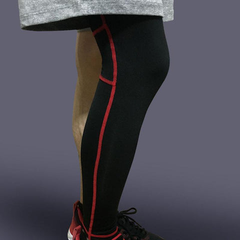 Image of Elastic Lycra Basketball Leg Warmers Calf Thigh Compression Sleeves Knee