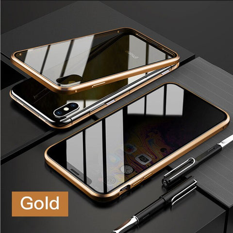 Image of Privacy Magnetische Gehard Glas Case voor iPhone