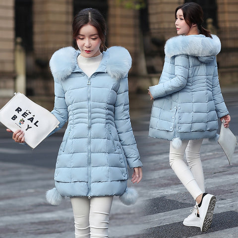Image of Faux Fur Parkas Women Jacket
