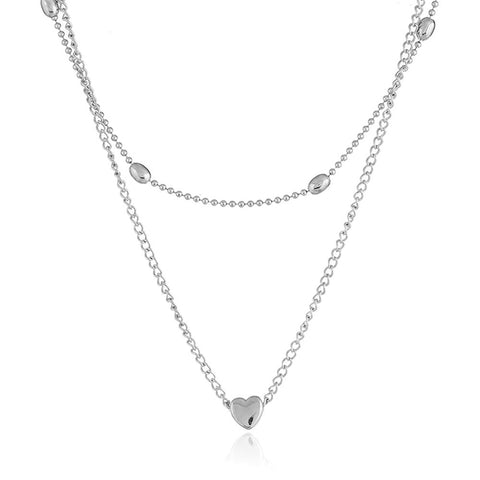 Image of Women Heart Shape Double Chain