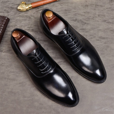 Image of Oxford Formal Shoes Genuine Leather