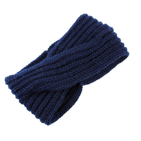 Image of 1pc Girl Cross twist warm wool hair band