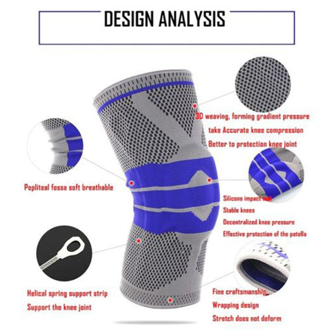Image of 1PCS Patchwork Knee Brace Support Sports Nylon