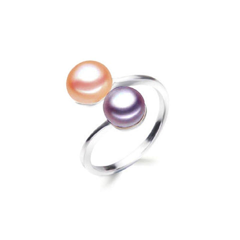 Image of Pearl Ring Jewelry 925 Sterling Silver For Women
