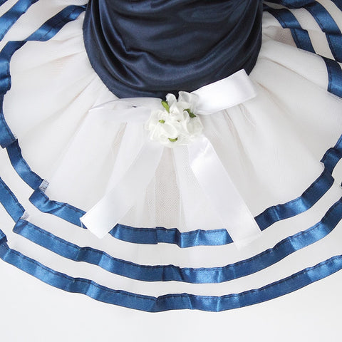 Image of Tutu Lace Sailor Dog Dresses