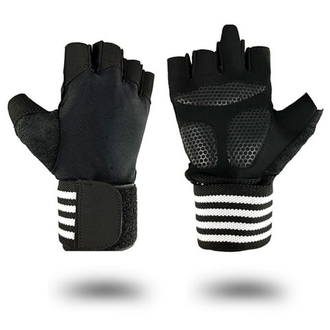 Image of Breathable Workout Power Half Finger Gym Fitness Cycling Gloves