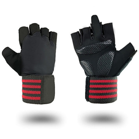 Image of Breathable Workout Power Half Finger Gym Fitness Cycling Gloves