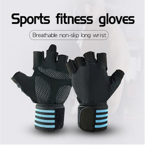Image of Breathable Workout Power Half Finger Gym Fitness Cycling Gloves