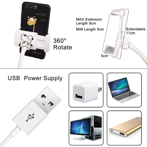 Image of Photo Studio Selfie LED Ring Light with Cell Phone