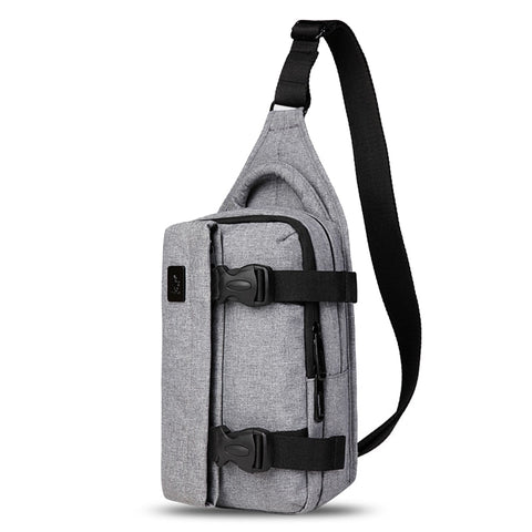 Image of Men Designer Messenger Shoulder Bag Buckle Casual Waterproof Shoulder Cross Body