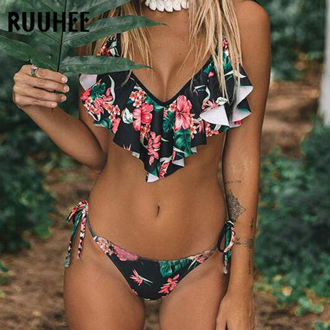 Image of Women Halter Bikinis Set